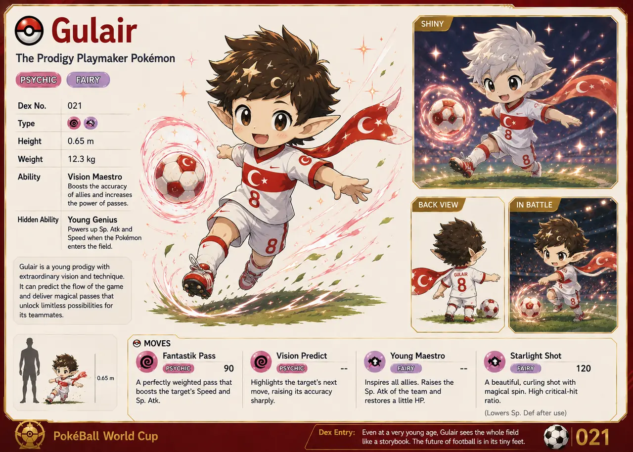 Gulair Pokédex card