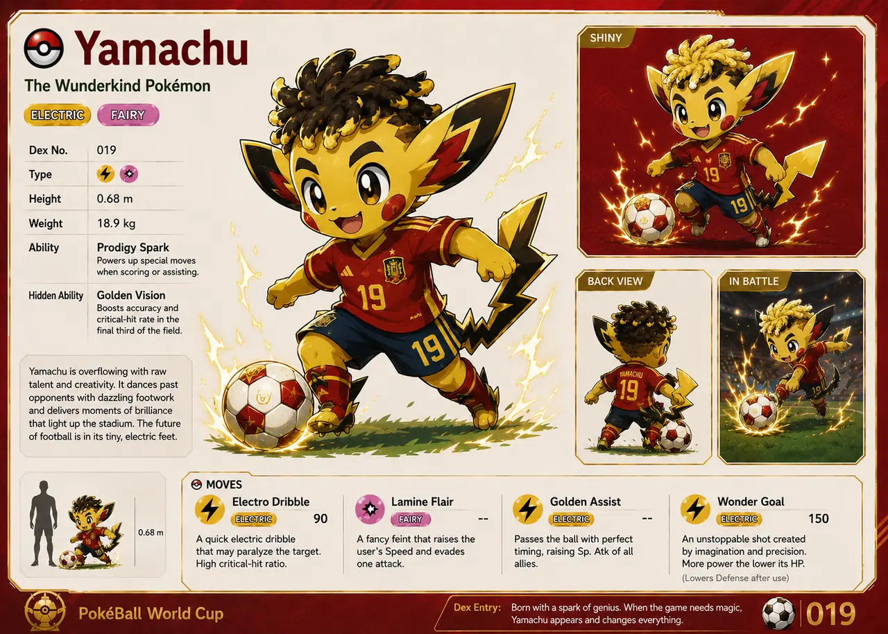 Yamachu Pokédex card
